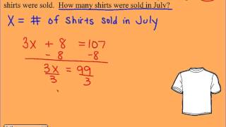 Problem Solving with Two Step Equations [upl. by Nasas]