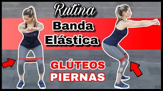 GLUTEOS Y PIERNAS EN CASA  Rutina con bandas elásticas para aumentar glúteos en 15 minutos [upl. by Hetty]