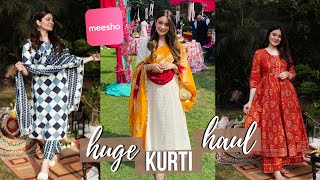 HUGE MEESHO HAUL  Meesho Kurti Haul  Meesho Kurta Sets  Sana Grover [upl. by Idoux]