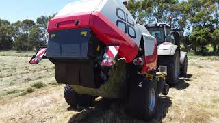 Valtra T174 Versu with Pottinger Impress 155V Pro baler [upl. by Oremo195]