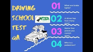 101 NTSA Driving School test Questions and Answers for Theory Exams Part 1 [upl. by Acinoed434]