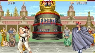 Street Fighter II The World Warrior arcade Ryu Gameplay Playthrough Longplay [upl. by Ifill]