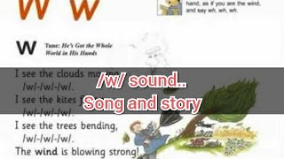 w sound jolly phonics learn jolly phonicslearn English song and story for jolly phonics [upl. by Niajneb]