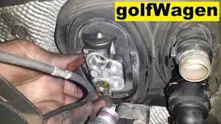 VW Golf 5 AC expansion valve replacement air conditioning part [upl. by Freemon373]