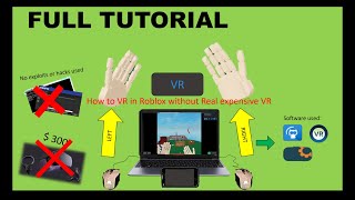 How to play VR mode in Roblox with only 23 mouse riftcat patched but use iruin VR [upl. by Lazor]