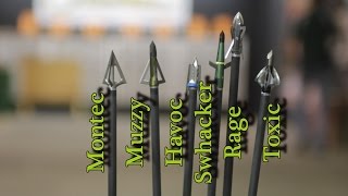 Broadhead test for havoc toxic muzzy montec rage swhacker [upl. by Niltiac288]