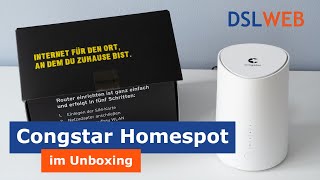 Congstar Homespot im Unboxing [upl. by Tarah]