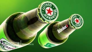 Heineken Beer  Video Billboard Animation amp Mockup [upl. by Enoek]