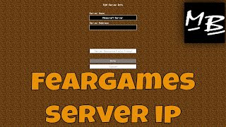 Minecraft FearGames Server IP Address [upl. by Aihsemaj413]