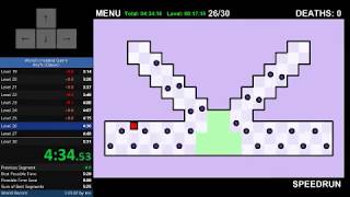 The Worlds Hardest Game in 529  0 Deaths Speedrun [upl. by Eilssel236]