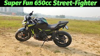 KAWASAKI Z650 BS6 2021 FIRST RIDE REVIEW [upl. by Aray]