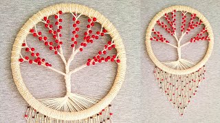 DIY Atrapasueños quotARBOL DE LA VIDAquot paso a paso  DIY Dreamcatcher quotTREE OF LIFEquot [upl. by Draw]