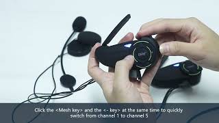 EJEAS Q8  UNBOXING amp ALL FUNCTION OPERATION  MOTORCYCLE HELMET MESH INTERCOM [upl. by Neemsay239]