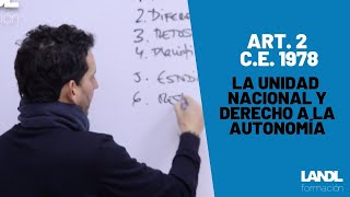 Constitución española 1978 para oposiciones y esquema artículo 2 título preliminar [upl. by Aizirtap]