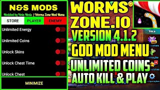 Worms Zoneio 412 Mod Menu  worms zone mod apk no death  Worms Zoneio Mod Menu [upl. by Nihi252]