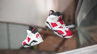 Air Jordan 6 Retro quotCarminequot Review amp OnFeet [upl. by Olumor]