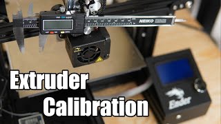 How To Calibrate Your 3D Printers Extruder Esteps Ender 3 [upl. by Airamana617]