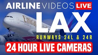 🔴LIVE 247 LAX Airport Action  LIVE Plane Spotting with ATC [upl. by Odine216]