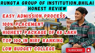 Rungta Group of institutionsBhilaiPlacementEligibilityRankingFeeRungta CollegeBhilai Review [upl. by Ymarej]