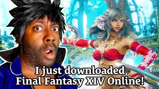 I Just Downloaded Final Fantasy XIV Online finalfantasyxiv [upl. by Ayiram147]