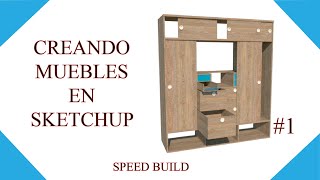 COMO crear MUEBLES en SKETCHUP PRO 2020 1  Componentes dinámicos [upl. by Coulson492]