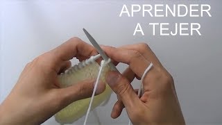 Aprender a tejer con dos agujas para principiantes [upl. by Kiersten]