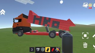 I made a full truck in evertech sandboxfully workingtypeHeroboyz195 [upl. by Annodas]