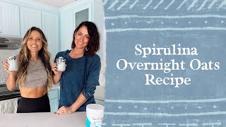 Easy amp Delicious Collagen Spirulina Overnight Oats Recipe  Tone It Up [upl. by Naj]