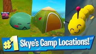 Visit Skye’s Coastal Campsites Location  Fortnite Battle Royale [upl. by Hairahcez]