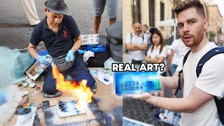 I Asked a Street Artist To Paint My Samsung Tablet WILL IT BE RUINED [upl. by Moor943]