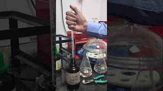 Solution preparation Acid gas generation testing adding silver Nitrate AgNO3 in both flask A amp B [upl. by Richel]