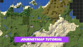 Minecraft Mod Spotlight JourneyMap 1152 Mod Tutorial [upl. by Eecyac]