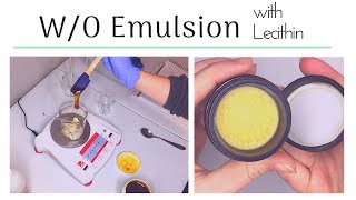 Making a Water in Oil Emulsion with Lecithin [upl. by Gerfen]