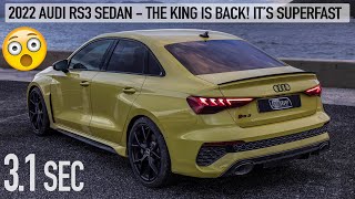 THE KING IS BACK 2022 AUDI RS3 SEDAN  31 SEC TO 100KMH FIRST TEST  WOW  A45S WHAT M2 WHO [upl. by Allenrac]