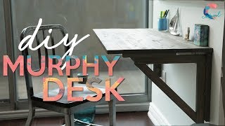 SAVE SPACE WITH THIS MURPHY DESK  COMPLETE TUTORIAL [upl. by Trista]