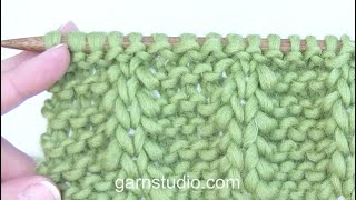 How to knit a double stitch [upl. by Sisco]