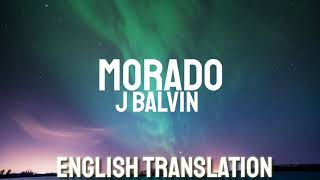 J Balvin  Morado Letra Lyrics  English Version  English  Bass boosted [upl. by Sion615]