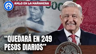 AMLO anuncia incremento al salario mínimo [upl. by Gunning]