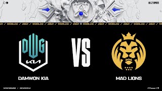 DK vs MAD  Worlds Quarterfinals Day 3  DWG KIA vs MAD Lions  Game 1 2021 [upl. by Orecul]