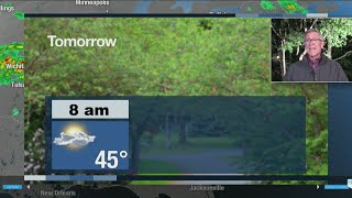 Monday nights forecast with Chief Meteorologist Steve Udelson [upl. by Reivax]