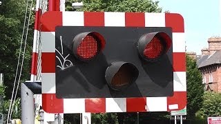 Railway Crossing at Lansdowne Road Station Dublin [upl. by Sharyl]