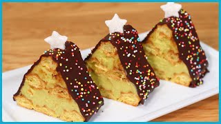 DOLCI NATALIZI Alberelli di Natale in Pasta Choux [upl. by Elsa622]