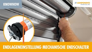 Endlageneinstellung Rollladenmotoren 3T45  3T35 mit mechanischen Endschaltern 3TMOTORS [upl. by Anrol]