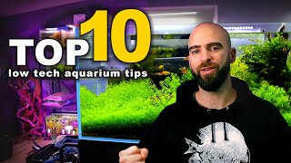 Top 10 LOW TECH Planted Aquarium Tips  MD Fish Tanks [upl. by Annanhoj]