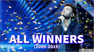 ALL WINNERS 20002019  Eurovision Song Contest [upl. by Nohtanhoj703]