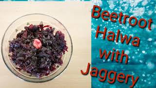 Beetroot Halwa with Jaggery recipe [upl. by Yrohcaz]