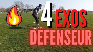 4 EXERCICES SPÉCIFIQUES DÉFENSEUR CENTRAL ⚽⚽ [upl. by Moia173]