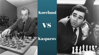 Korchnoi vs Kasparov  1982 Chess Olympiad [upl. by Ahsimik]