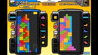 Tetris Battle Samuel vs 長育 TW 10 games 3rd Nov 2018 [upl. by Nekcarb]