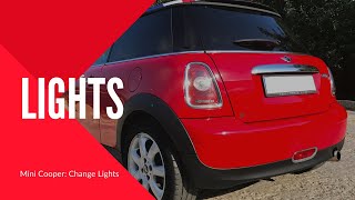 Change brake light for Mini Cooper R57 How to change taillight bulbs in Mini Cooper R57 [upl. by Anirat78]